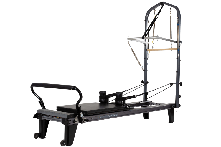 Allegro Tower of Power Pilates reformers ar torni un vingrošanas paklājiņu