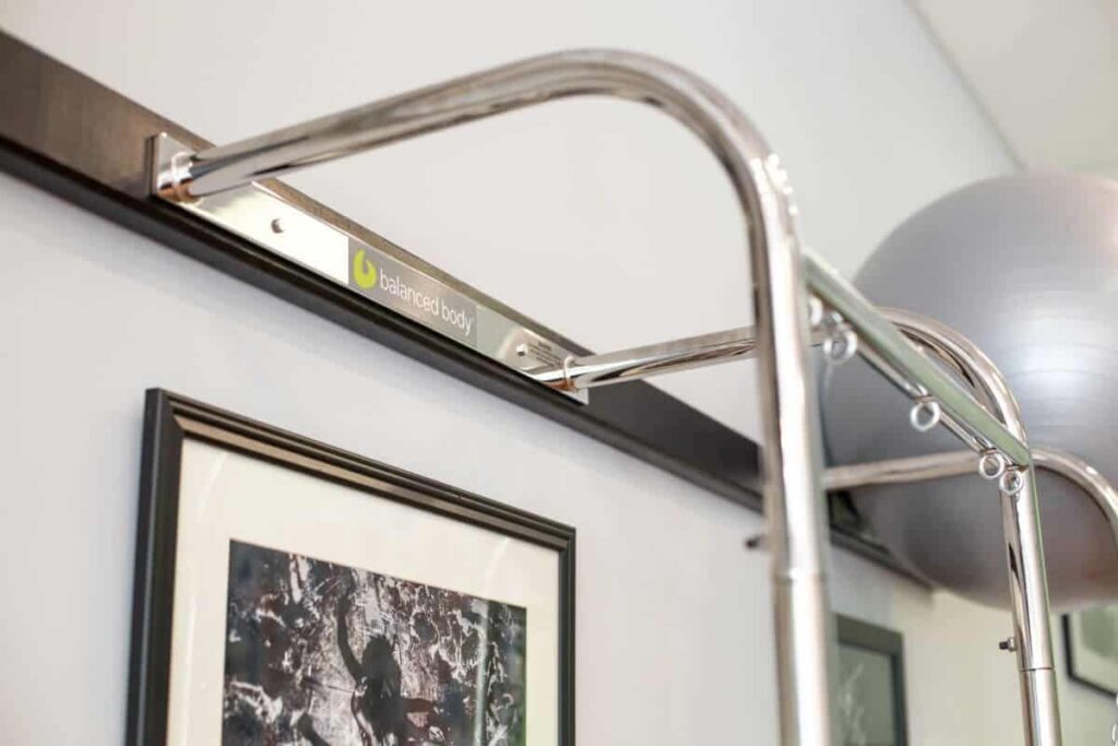 CenterLine Pole System installation with stainless steel frame.