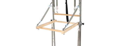 Professional Pilates equipment with 8 Balanced Body Signature Springs in various resistances.