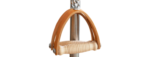 Ergonomic Pilates handle with textured surface for Contrology use