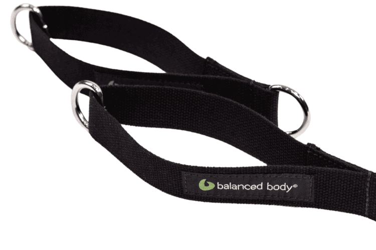 Balanced Body cotton loops with metal D-ring, 40 cm length