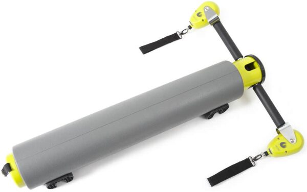 Тренажёр MOTR с жёлтыми акцентами и эспандерами.