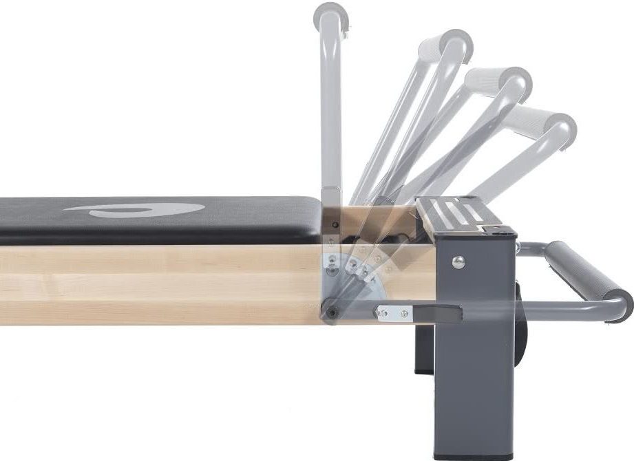 Pilates Reformer kāju balsts un atsperu sistēma ar regulēšanas iespējām